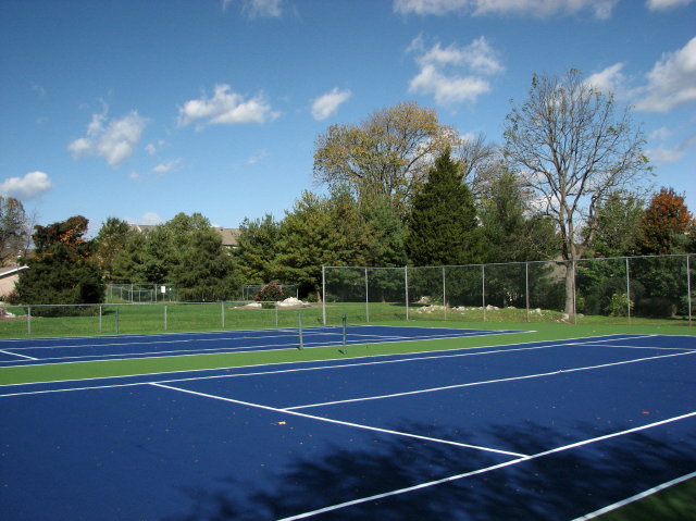 Our newly resurfaced tennis courts